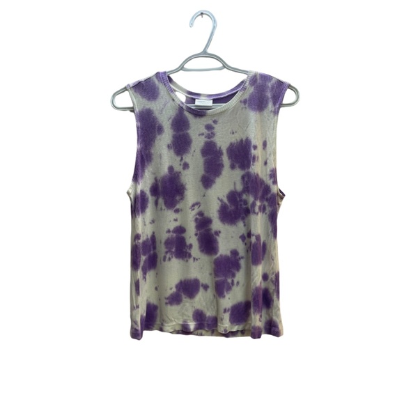 Abound purple and white tie dye tank top NWOT Multi sizes - Picture 3 of 3